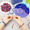 1560pcs Patriotic Acrylic Crystal Beads – 4th of July Loose Spacer Beads in Red, White & Blue for DIY Bracelets, Jewelry Making, and Crafts, Includes 4mm, 6mm & 8mm Sizes